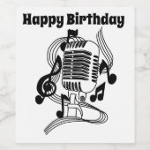 音楽 ワインラベル (シングルラベル)