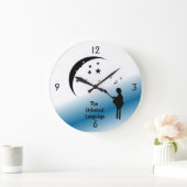 音楽 – 世界共通言語の壁掛け時計 ラージ壁時計 (ホーム)