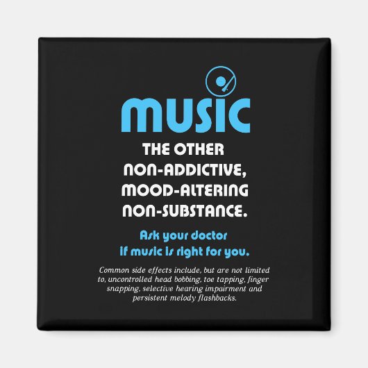 音楽:他の非中毒性、気分を変える… マグネット (正面)