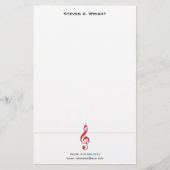 音楽 便箋 (正面)