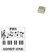 音楽/劇場/コーラスが片手のスタンプを許可 ラバースタンプ (押印)