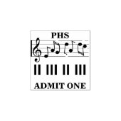 音楽/劇場/コーラスが片手のスタンプを許可 ラバースタンプ (インプリント)