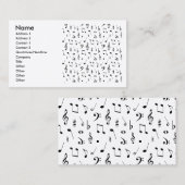 音楽 名刺 (正面/裏面)