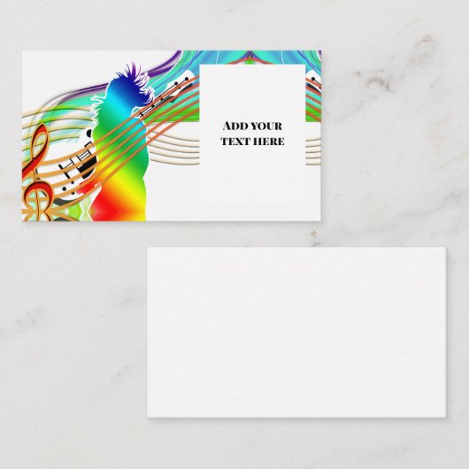 音楽 名刺 (正面/裏面)
