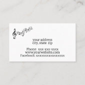 音楽 名刺 (裏面)