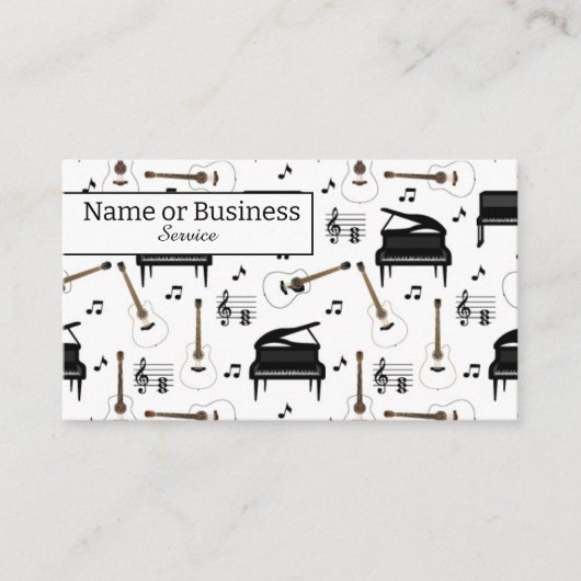 音楽 名刺 (正面)