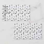 音楽 名刺 (正面/裏面)