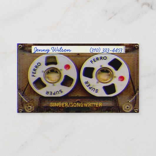 音楽 名刺 (正面)