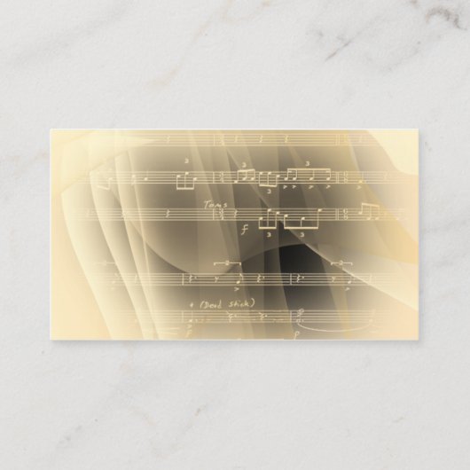 音楽 名刺 (裏面)