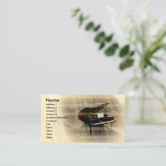 音楽 名刺 (スタンド正面)