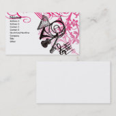 音楽 名刺 (正面/裏面)