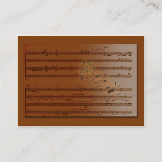 音楽 名刺 (裏面)