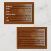 音楽 名刺 (正面/裏面)