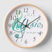 音楽 壁時計 (正面)