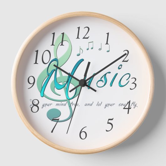 音楽 壁時計 (正面)
