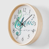 音楽 壁時計 (傾斜)