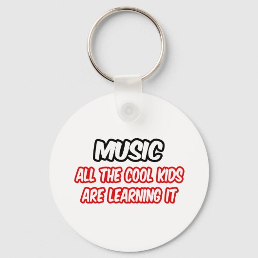 音楽…子供たちカッコいいは全て学だ キーホルダー (正面)