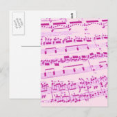 音楽/専攻の学生/先生 ポストカード (正面/裏面)