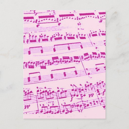 音楽/専攻の学生/先生 ポストカード (正面)