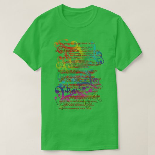 音楽（必須） Tシャツ (デザイン正面)