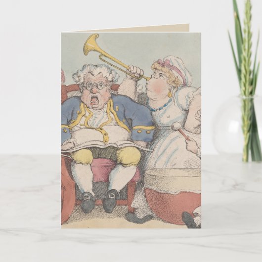 音楽 - 折り畳み式グリーティングカード カード (正面)