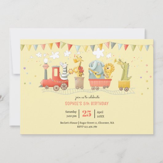 音楽 招待状 (正面)