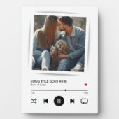 音楽 曲 アーティスト カップル 写真 フォトプラーク (正面)