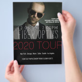 音楽、本、ツアー、バンド、作家チラシ チラシ (手)