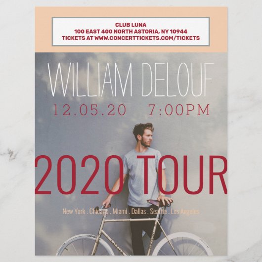 音楽，本，ツアー，バンド，作家フライヤー チラシ (正面)