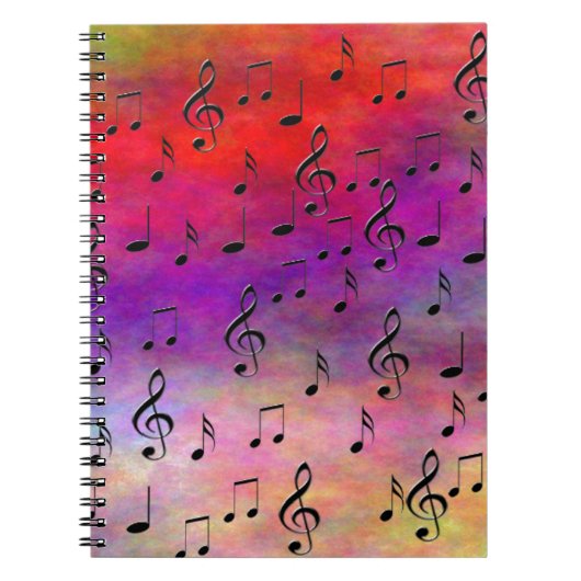 音楽 楽器 音符 ダンス 調 放送 鍵盤 ノートブック (正面)
