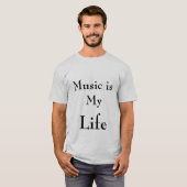 音楽、生命 Tシャツ (正面フル)