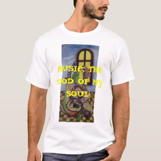 音楽: 私の精神の食糧! Tシャツ
