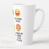 音楽（絵文字） カフェラテマグ (右)