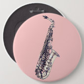 音楽 缶バッジ (正面&裏面)