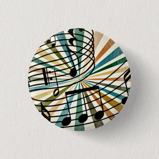 音楽 缶バッジ (正面)