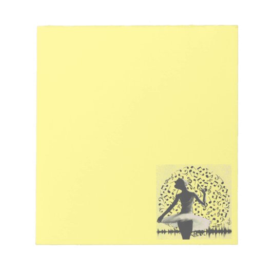 音楽 – 自分をエコーする(パペテリーバージョン) ノートパッド (正面)