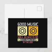 音楽 – 良い音楽が認められる ポストカード (正面/裏面)