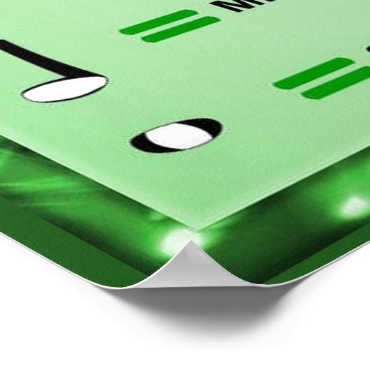 音楽、記譜 ポスター (角)