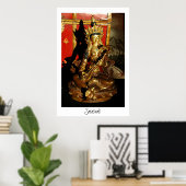 音楽・詩・サラスワティ ポスター (ホームオフィス)