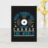 音楽 – 音楽と子供が世界を変える カード (黄色い花)