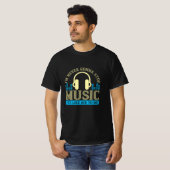 音楽 – 音楽は私にとって空気のようなものだ Tシャツ (正面フル)