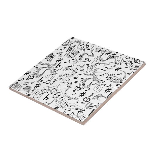 音楽、音楽ノート タイル (側面)