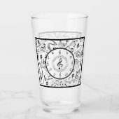 音楽、音楽ノート タンブラーグラス (裏面)