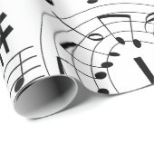 音楽、音楽ノート ラッピングペーパー (ロールコーナー)
