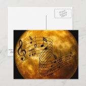 音楽、音楽、音楽 ポストカード (正面/裏面)