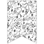 音楽、音符 バンティングフラッグ (第3の旗)