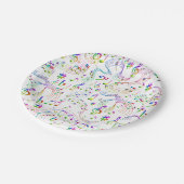 音楽、音符 ペーパープレート (アングル)