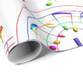 音楽、音符 ラッピングペーパー (ロールコーナー)