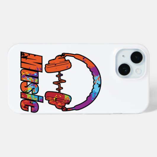 音楽 Case-Mate iPhoneケース (裏面 (横))