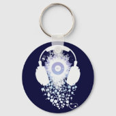 音楽(_D) キーホルダー (正面)